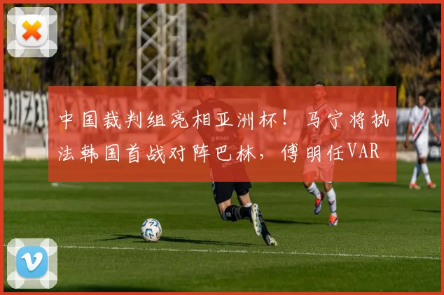 中国裁判组亮相亚洲杯！马宁将执法韩国首战对阵巴林，傅明任VAR